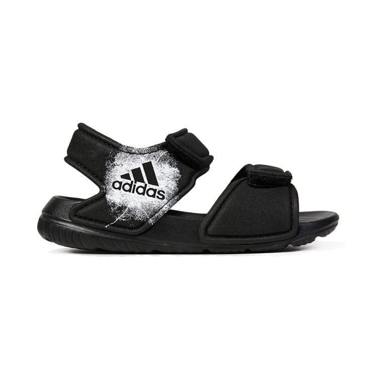 Adidas Altaswim Soft Sole Comfortable Low Top Walking Shoes Baby Shoes Bright-Black BA9282