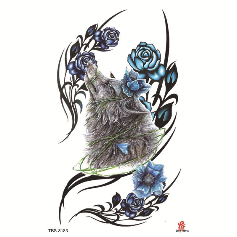 Водонепроницаемый набор тату-наклеек на всю руку с тотемными символами