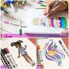 Ohuhu Art Marker 60 Brush Watercolor Fude Fine Picture Coloring Storage Case Included Pen, Colors, Tip, Pen, Water-Based, Type, Fude/Extra Brush,