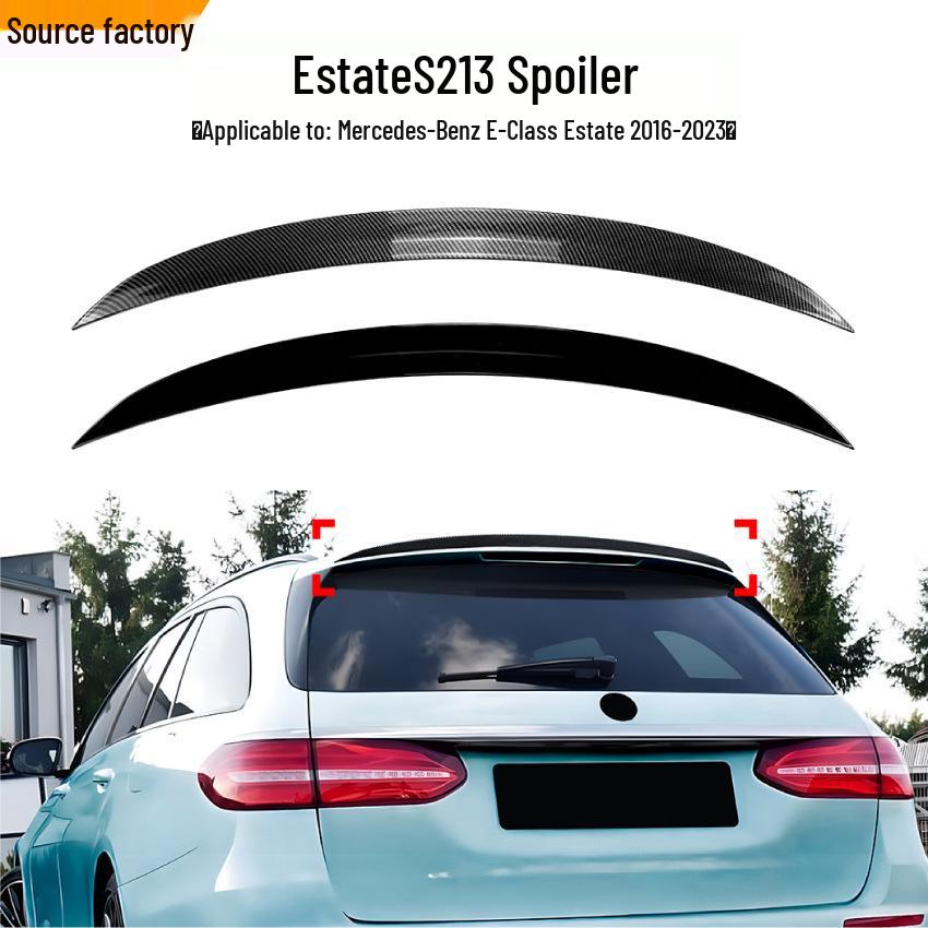 Mercedes-Benz E-Class Универсал S213 (2016-2023) Модификация наклеек спойлера крыши и заднего дефлектора