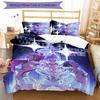 KPOP Hunter 3pcs Bedding Set Duvet Cover Closure Includes 1 Duvet Cover & 2 Pillowcases for All Seasons Bedroom Home Dorm Decor