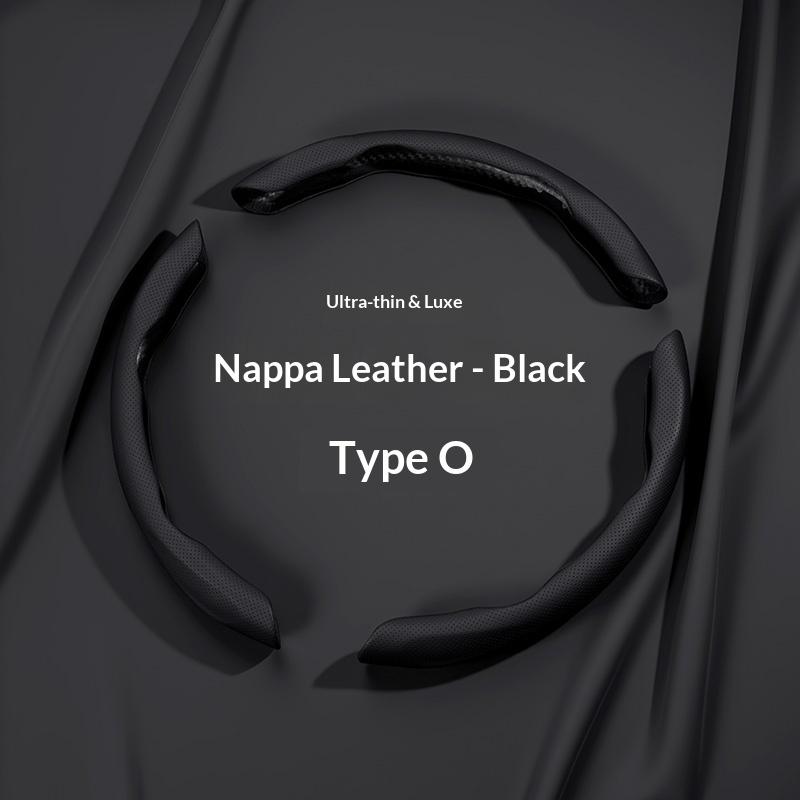 Segmented Napa Steering Wheel Cover, Non-Slip, Dirt-Resistant, Easy to Clean, Car Interior Accessory, Steering Wheel Protector