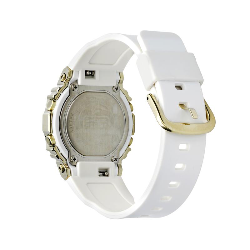 Casio G-SHOCKWOMEN Металлические Элементы Ретро Маленький Квадратный ЖК-Дисплей Ударопрочный Водонепроницаемый Механизм Кварцевый Механизм Ремешок из Смолы Японский GM-S5600G-7PRD