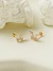 Minimalpiercing 14K Внутренняя резьба Кубический Цирконий Бабочка Лабрет Пирсинг
