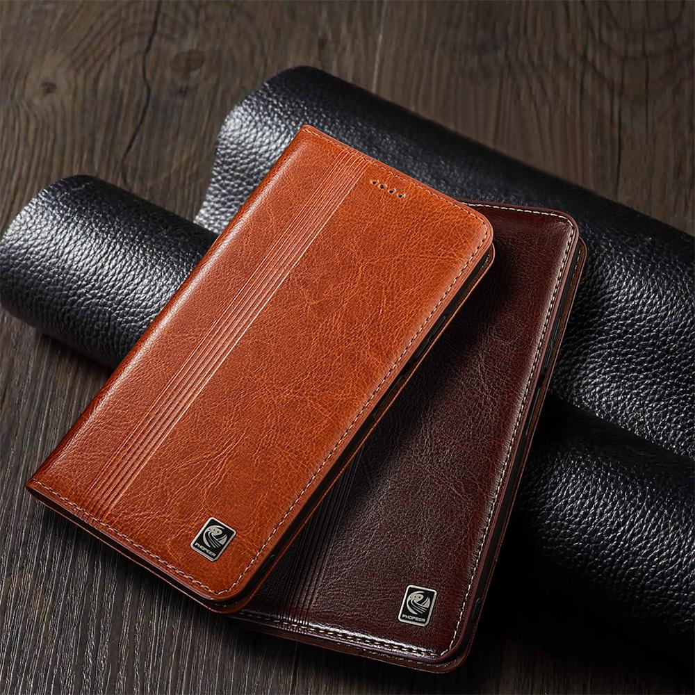 Вертикальная линия Чехол-книжка из натуральной кожи Для Tecno Spark 9 10 10C 20 30 30C 40 40C Pro Plus 4G 5G Чехол Карманные держатели для карт Защита от царапин
