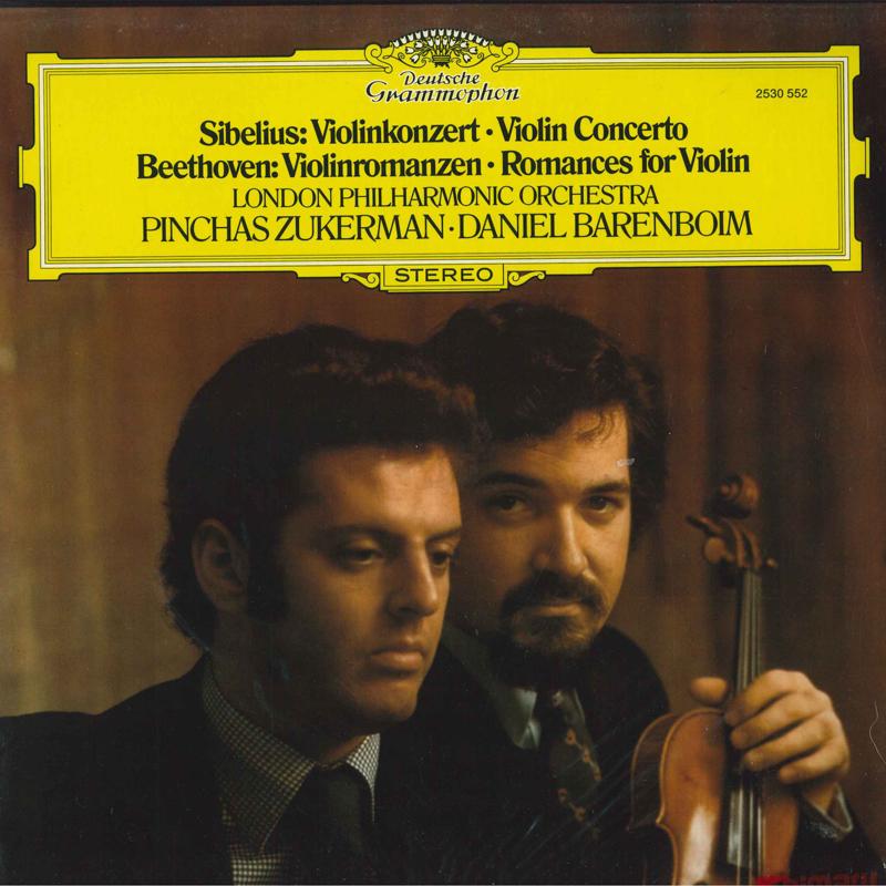 LP Запись ПИНХАС ЦУКЕРМАН / ЛОНДОНСКИЙ ФИЛАРМОНИЧЕСКИЙ ОРКЕСТР - Сибелиус Концерт для скрипки / Бетховен 2530552 Deutsche Grammo 1975 Германия Классика Б/У