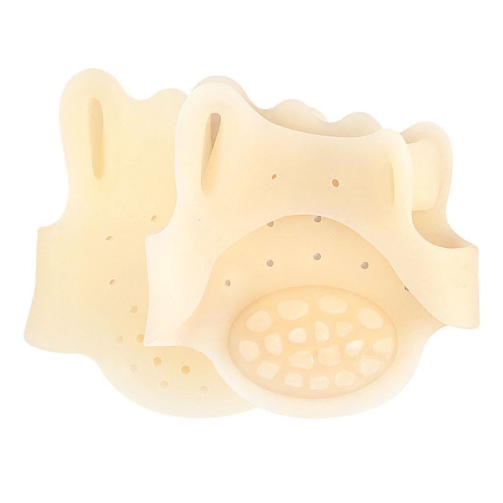 1 пара разделителей пальцев ног для женщин, корректор косточек на пальцах ног, мягкие силиконовые разделители для пальцев ног, для устранения накладывающихся друг на друга косточек на мозолях, облегчение боли в передней части стопы