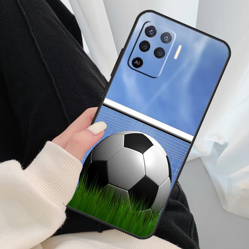 Чехол для футбольного мяча для Oppo A17 A57 A77 A40 A78 A54 A74 A94 A76 A16 A96 A18 A60 A80 A38 A58 A98 A15 A5 Pro
