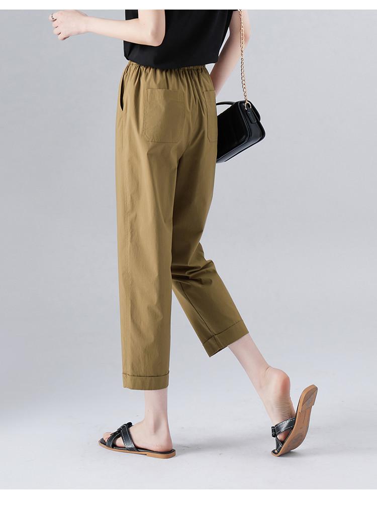 Fashionable Flip Up Casual Pants for Women in Summer 2025