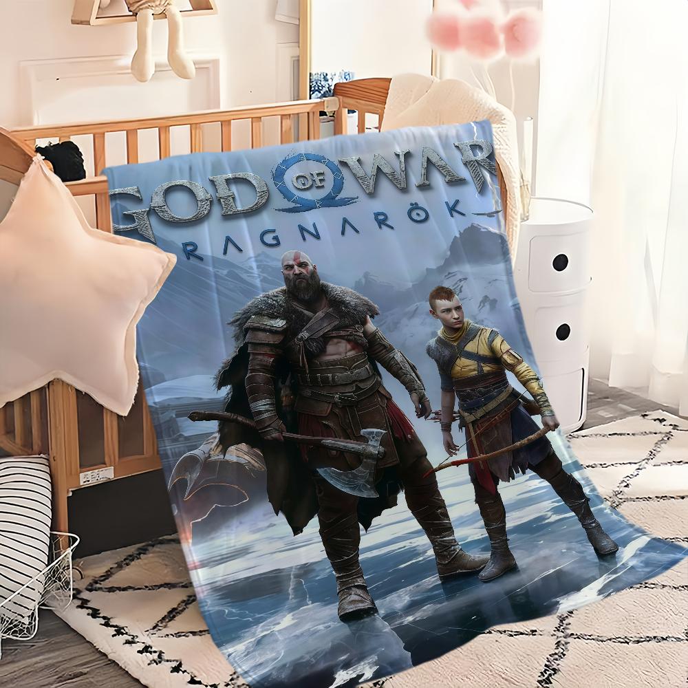 Плед G-God of War R-Ragnarok Плед для дивана дивана путешествий дома пикника Фланелевый плед подарок на день рождения Теплый удобный