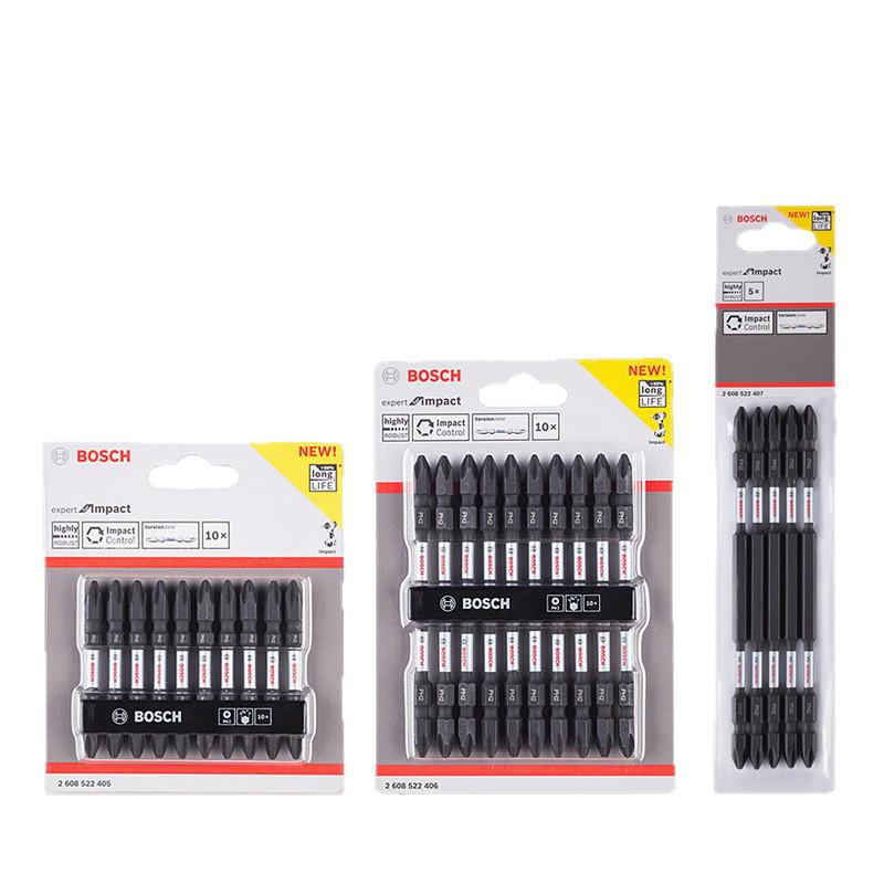 Магнитный двухсторонний крестовой бит Bosch PH2 с удлиненной длиной для электрических и пневматических шуруповертов.