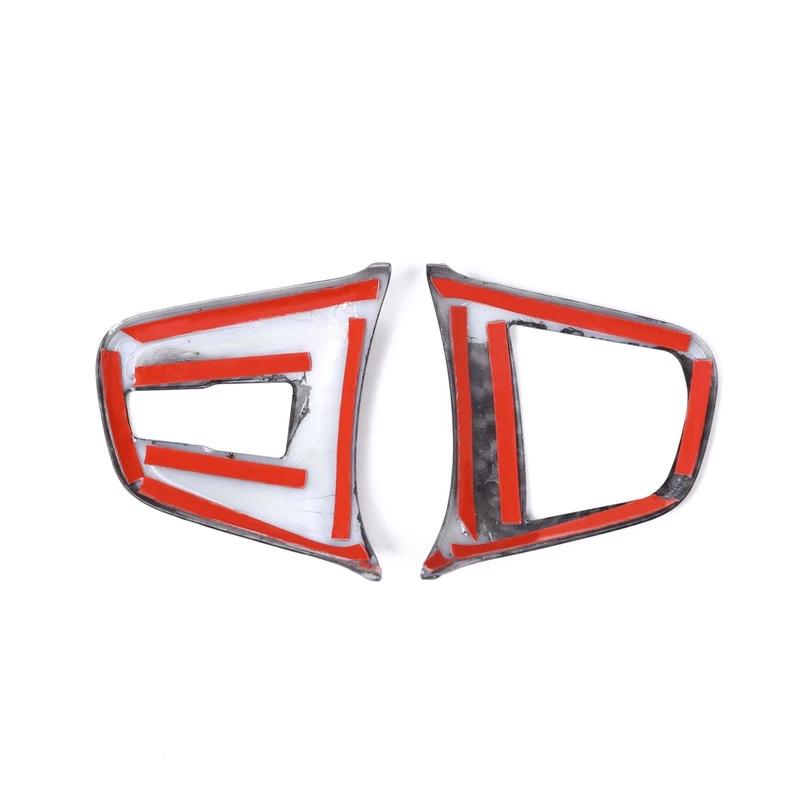 2 шт., кнопки на рулевом колесе автомобиля, декоративная накладка на рамке, подходит для BMW X1 F48 2016-18 2 серии Active Tourer F45