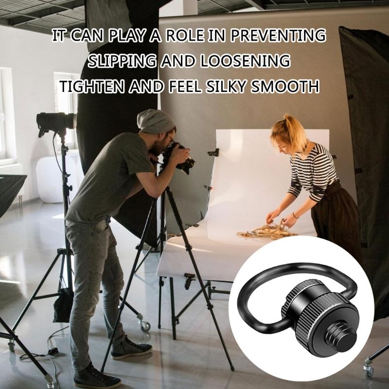 Stainless Steel 1/4Inch D Rings Screw Hinged Holder Camera Slings Screw For Photography Gear Attachment Camera Accessory