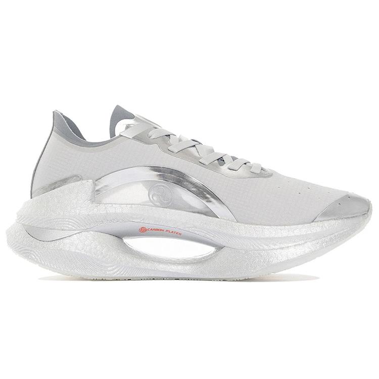 Li Ning Shadow 1.0 Стабильная амортизация Скользкая устойчивость Износостойкость Дышащие Низкие беговые кроссовки Женские Серебристые ARRS002-7