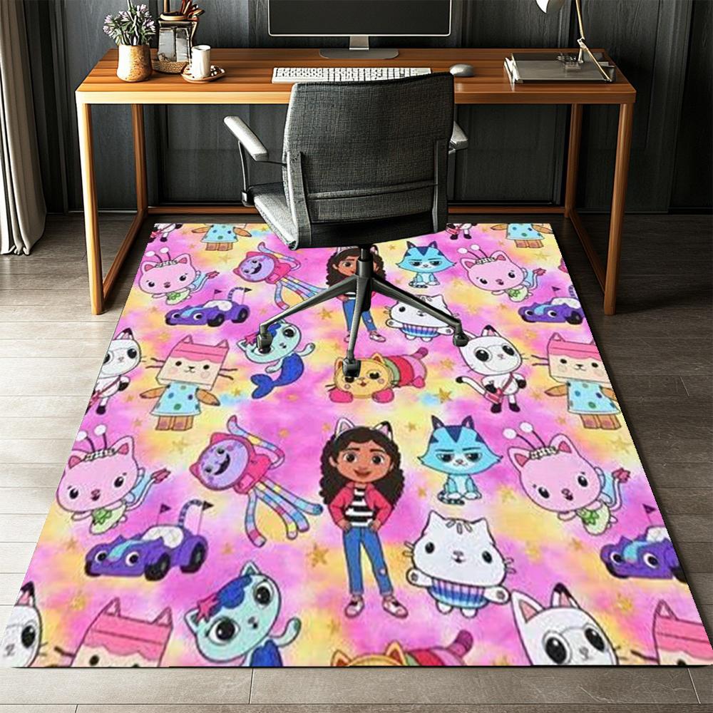 Gabby’s Dollhouse Printed Carpet,Rug,for Office Chair Living Room Bedroom Kitchen Room Decor Gifts.