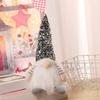 LED Light Up Christmas Gnomes Soft Plush Warm Lighted Dwarf Doll Ornaments with Glitter Sequins Hat for Home Table Decor