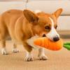 Lovely Carrot Plush Toy Squeaky Pet Chew Toy Cuddly Pillow for Pets Pet Plush Toy Puppy Plush Toys for Small Dogs