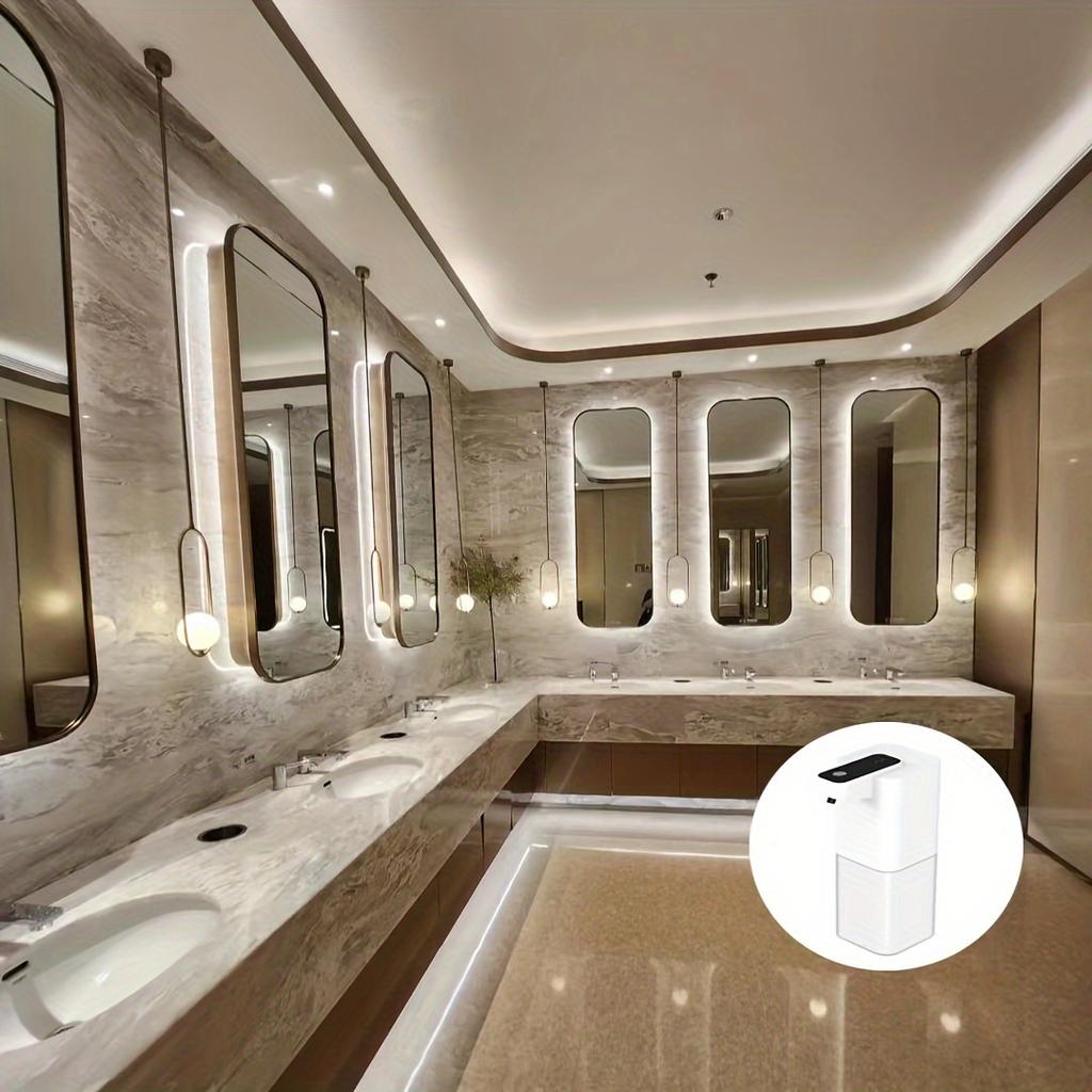 Automatic Soap Dispenser, 400ml/14oz Non-contact Sensor Foam Soap Dispenser, USB Rechargeable, Hands-free Automatic Foam Liquid Soap Dispenser