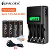 PALO AA Battery 3000MAH 1.2V Ni-MH AA Rechargeable Battery Batteries 2A Bateria Baterias with Battery Hold Case Box Battery AA