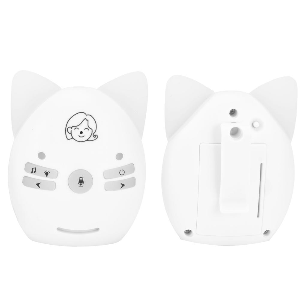 V30 Digital Audio Baby Monitor Portable Alarm Sensitive Wireless Two Way Baby Cry DetectorWhite US