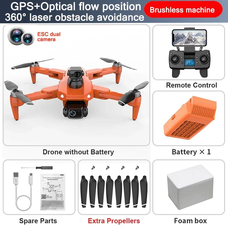 GPS Drone L900 Pro SE MAX 4K, dual professional HD camera, 5G WiFi, 360° brushless motor for obstacle avoidance, RC FPV quadcopt