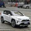 Масштабная модель автомобиля Toyota RAV4 из сплава 1:32, изысканное настольное украшение, лучшая коллекция для энтузиастов моделей автомобилей, подарки на Хэллоуин