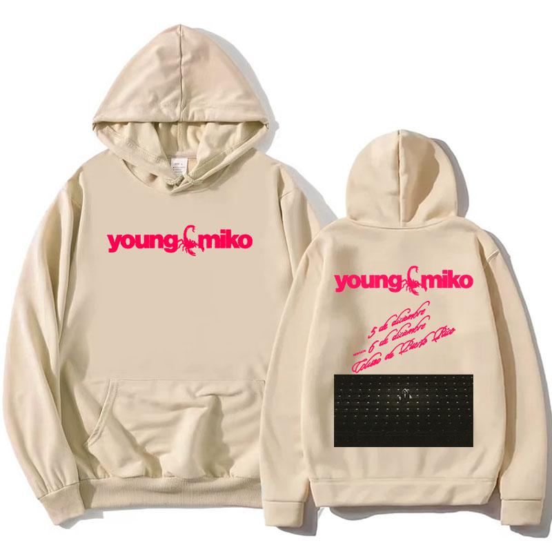Толстовки Young Miko Tour 2026 DO NOT DISTURB Альбом Графические Свитшоты Флис Зимние Флисовые Толстовки с Капюшоном Пуловеры Уличная Одежда Женские