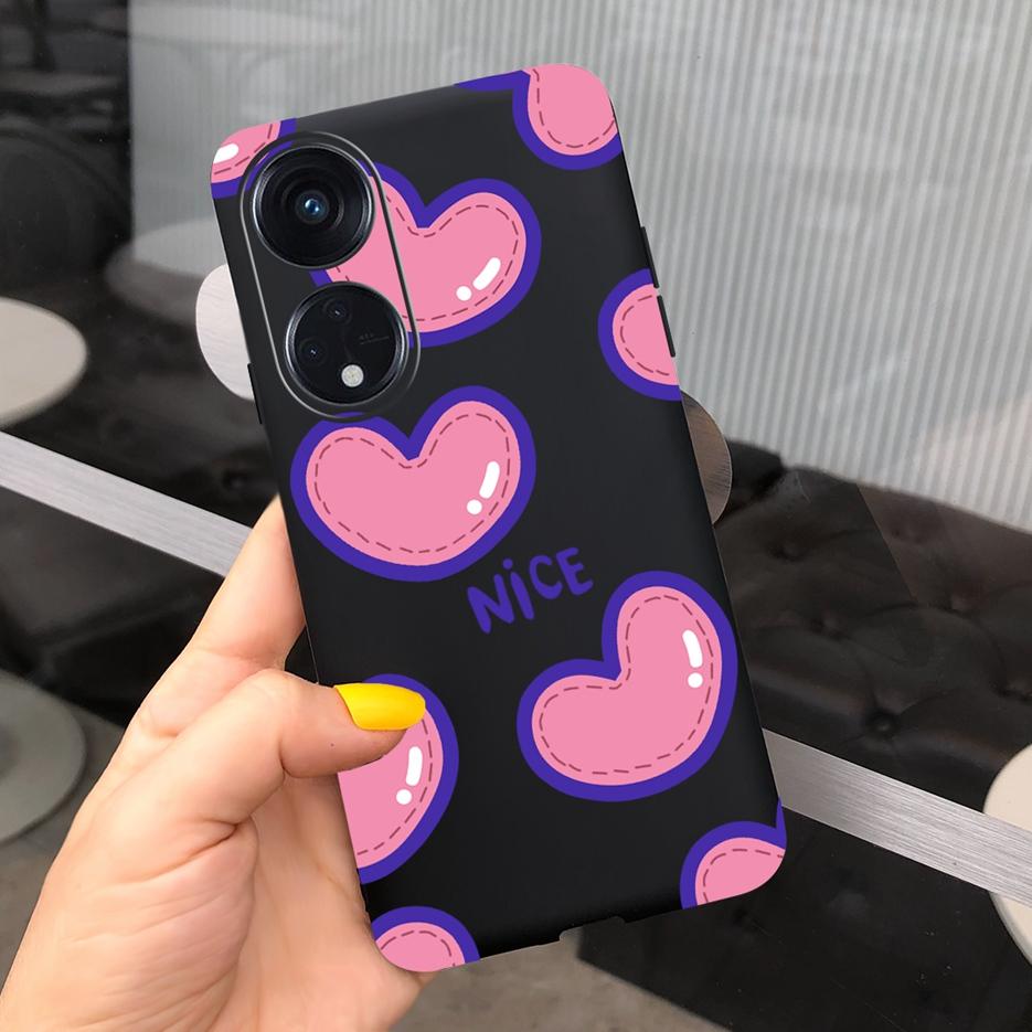 For Oppo Reno 8T 4G Case CPH2481 Luxury Art Printed Cover Silicone Soft TPU Phonw Case For Oppo Reno8 T 5G Reno 8T Reno8T Bumper