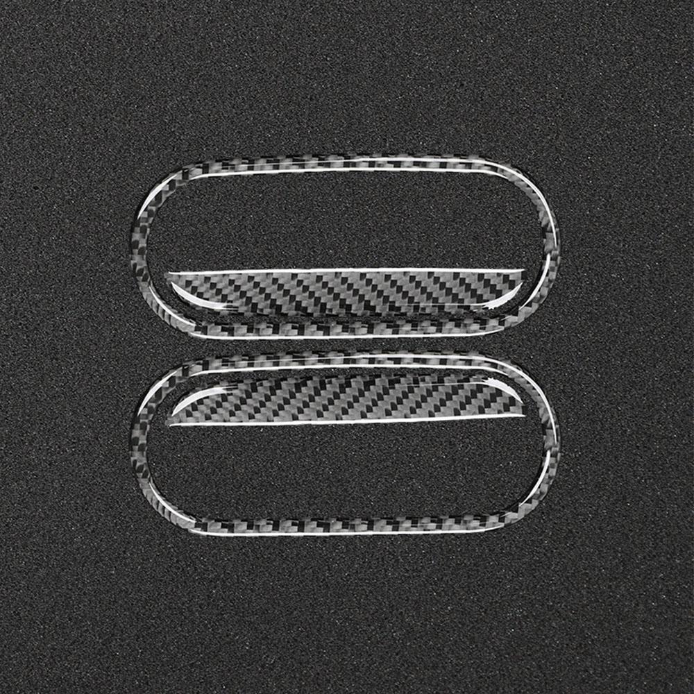 1 Set Carbon Fiber Interior Door Handle Cover Trim For Mazda