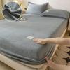Bed Sheet Plush Comfortable Bed Covers Bed Mattress Cover Soft Warm Bedcloth Non Slip Sheets(NO PILLOWCASES)