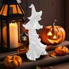 Светодиодный фонарь ведьмы, украшение на Хэллоуин, скульптура безликого призрака с фонарем, винтажная смоляная статуя ведьмы для декора двора, патио, газона