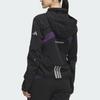 adidas Женская беговая куртка RUN W BREEZE J Черный/Фиолетовый KF4923