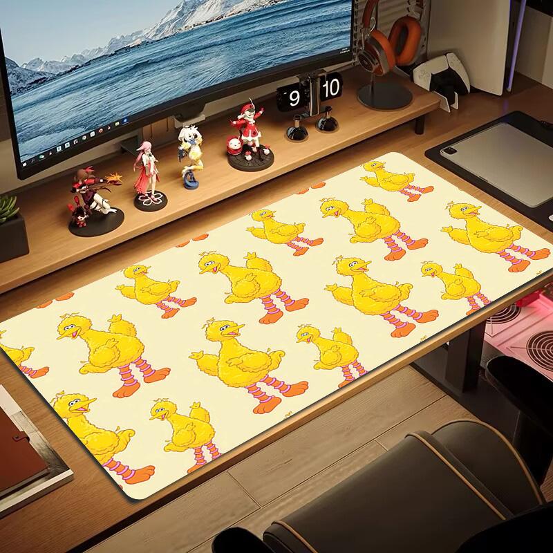 Sesame Street Print Cushion Non-slip Laptop Tablet Big Mousepad XXL Mat Mini PC Playmat With Lock edge