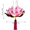 3D Twisted Stick Lotus Flower Lantern Luminous Handheld Lantern  Traditional Decor