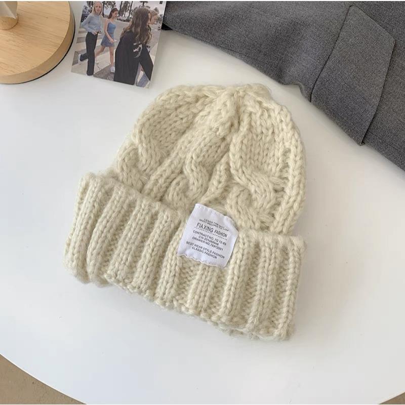 New Winter Knitted Snow Hat Riding Warm Mother Fashion Ear Protection Headgear Women's Hat Scarf Integrated Hat