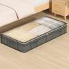 90L Under Bed Storage Containers with Clear Lid for Fabric Sheet Comforter Blanket Clothing Dorm Bedroom Closet