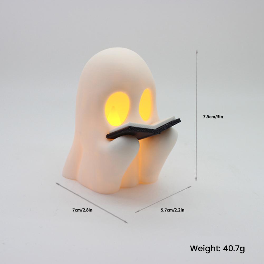 3D Светодиодный Ночник-Призрак Украшение на Хэллоуин Фигурка Маленькая Настольная Лампа Для Внутренних Украшений на Хэллоуин Милый Мультяшный Подарок Ребенку
