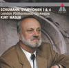 CD SCHUMANN, MASUR; LPO - Symphonies 1 & 4 2292464452 TELDEC 1990 Europe Classical Used