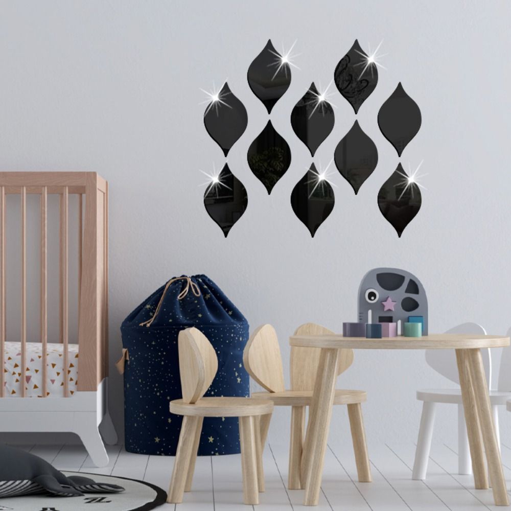 12 шт./компл. наклейки на стену в форме капли воды, акриловые наклейки на вход, 3D-линзы для ванной комнаты