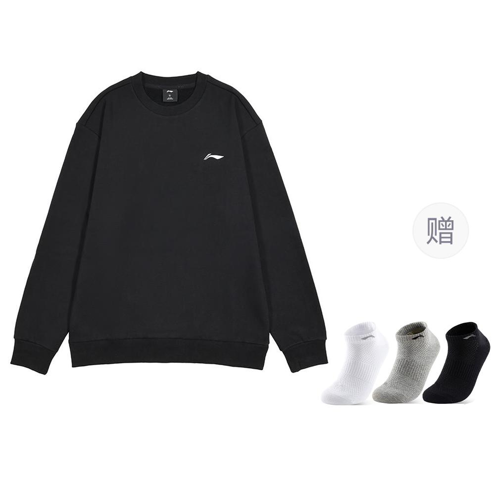 Свитшот из коллекции спортивной моды Li Ning Осень Мужской Черный AWDTC69-1