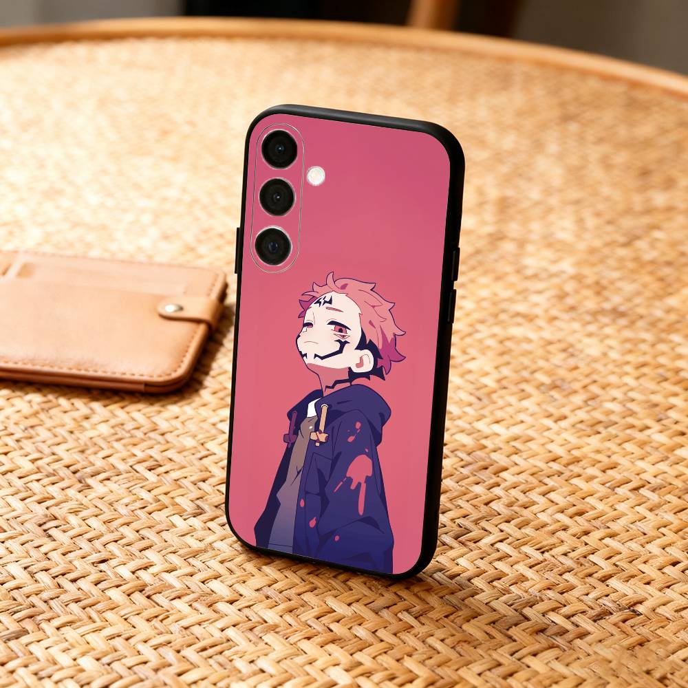 J-Jujutsu K-Kaisen Годжо Сукуна Чехол для телефона для Samsung A73,72,71,53,52,51,22,91,80, Мягкий черный чехол