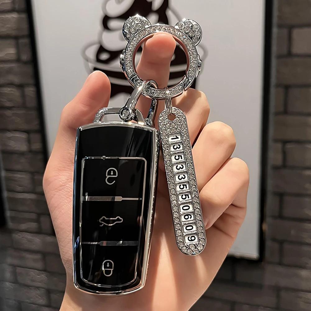 Новый модный чехол для ключей из ТПУ для Volkswagen VW CC Passat B6 B7 Passat 3C CC Maogotan R36 B5 B7L, протектор, автоаксессуары