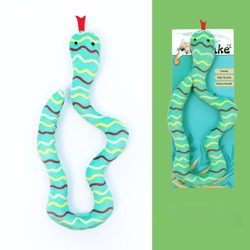 Игрушки для кошек Саморазвлечение для снятия скуки Кошачья мята Змея Расходует физическую силу для чистки зубов, Устойчивая к укусам дразнилка для котят, Кошачья палочка, Игрушка для питомца