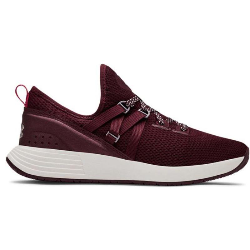 Under Armour Breathe Trainer Low Top Women Burgundy 3021335-500