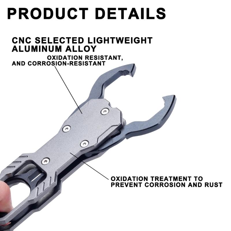 Fish Lip Grabber Fish Body Clamps Fishing Hand Tool Fish Clamps Fishing Gripper Fish Mouth Grabber Fish Controller Tongs