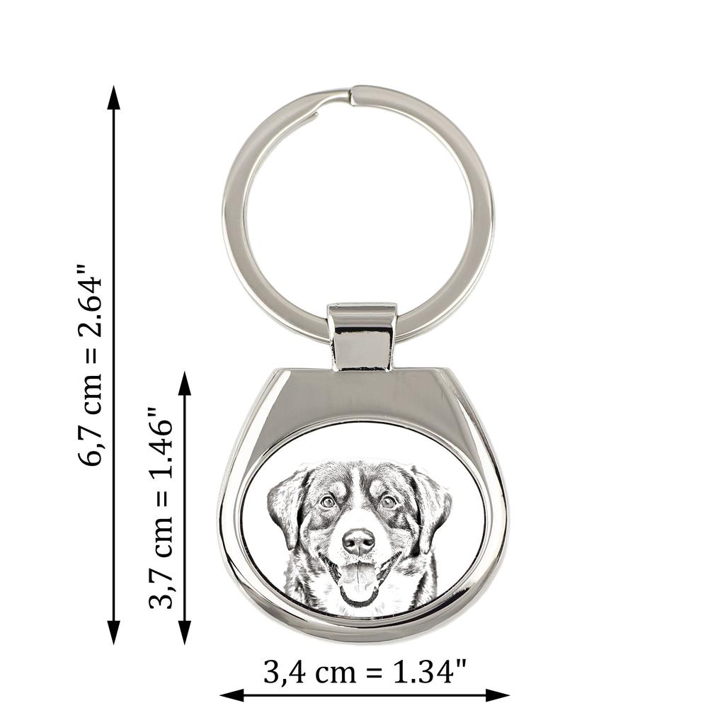 Энтлебухерская горная собака, Энтлебухерская пастушья собака - брелок с собакой, брелок с принтом, именная подвеска от бренда Art-Dog