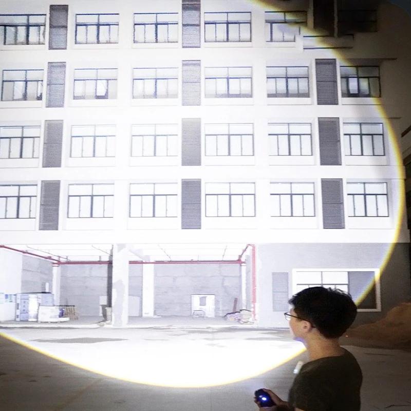 2000M Spotlight LED Flashlight 500W White Laser High Power Flashlight USB Rechargeable Powerful Torch Lantern Hand Lamp