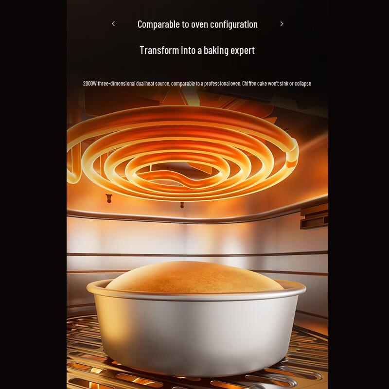 Аэрофритюрница Midea KZC5394 с функцией Flame Roast - Двойной нагрев, Не требует переворачивания, Большая вместимость