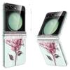 Samsung Z Flip 6 Кристально-розовый Прозрачный Складной Ударопрочный Чехол