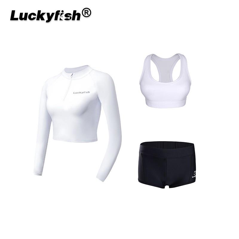 Diving Rash Guard Set Women UV Protection Long Sleeve Swimwear Surfing Snorkeling Swimming